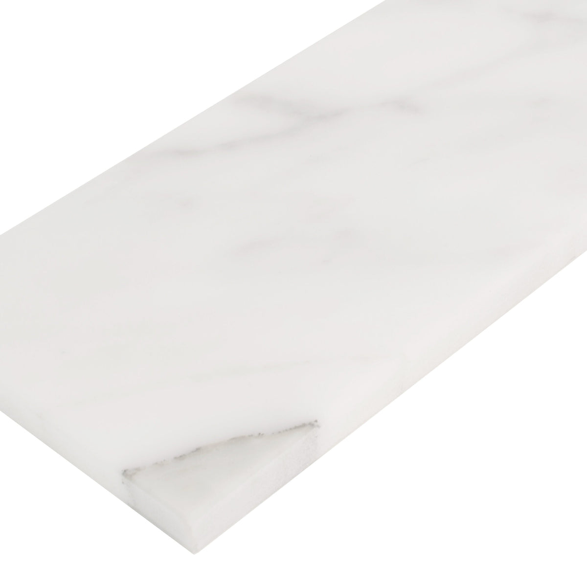 Apollo Tile White 4-in x 12-in Honed Natural Stone Marble Brick Floor and Wall Tile (5-sq. ft/ Carton)