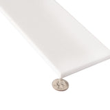 Apollo Tile Grandis Powder White 4-in x 12-in Honed Natural Stone Marble Subway Floor and Wall Tile (5-sq. ft/ Carton)