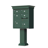 Vital 12-Mailboxes 1-Parcel Locker 1-Outgoing Pedestal Mount Cluster Box Unit - Super Arbor
