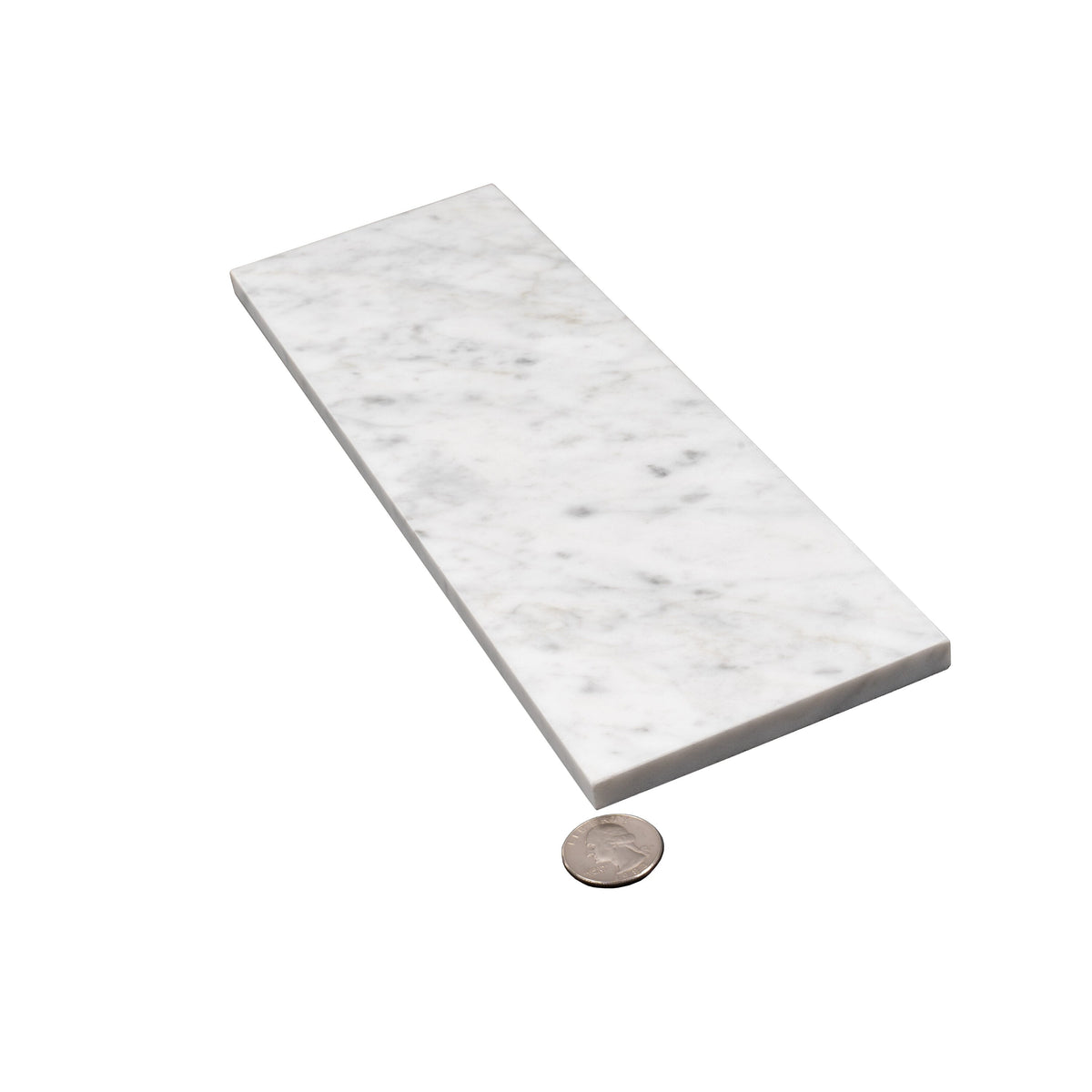 Apollo Tile (Sample) White 4-in x 4-in Polished Marble Floor and Wall Tile