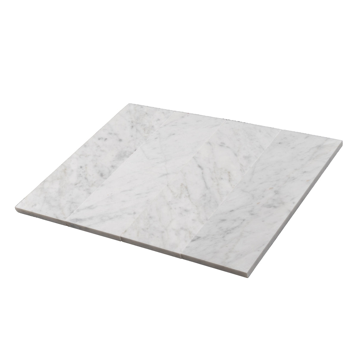 Apollo Tile (Sample) White 4-in x 4-in Polished Marble Floor and Wall Tile