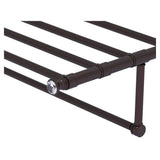 Allied Brass Carolina Crystal Collection 36-in Towel Shelf with Integrated Towel Bar in Antique Bronze