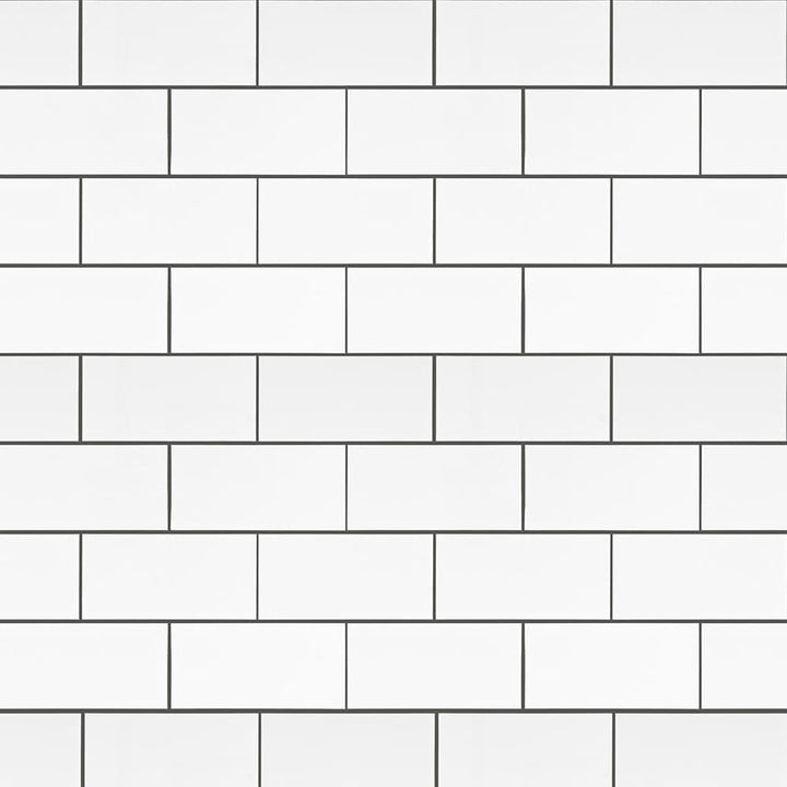 Peel&Stick Tile Whitestone White 12-in x 15-in Glossy Metal Subway Peel and stick Mosaic Wall Tile product image