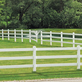 Freedom Post and Rail 4-ft H x 5-ft W White Vinyl Fence Gate (Unassembled)