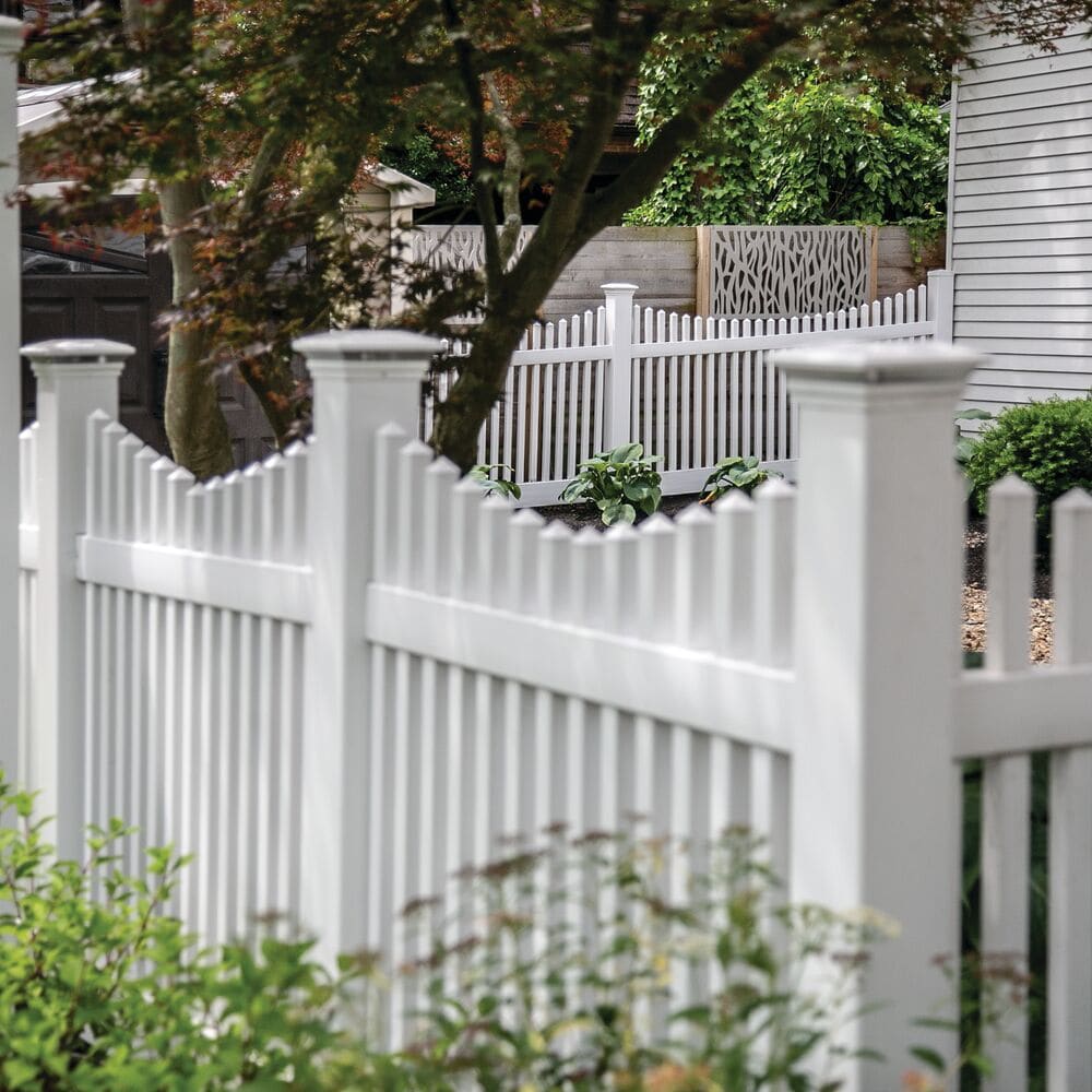Freedom Keswick 7-ft H x 5-in W White Vinyl Corner Fence Post (Unassembled)