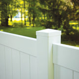 Freedom 4-in W x 4-in L White Vinyl Fence Post Cap- Fits Common Post Measurement: 4-in x 4-in