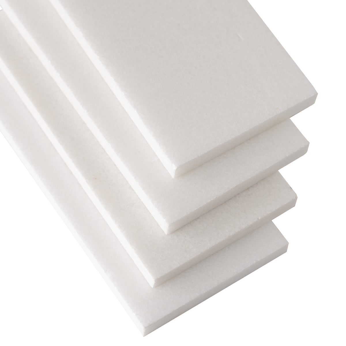 Apollo Tile (Sample) Wall White 3-in x 6-in Honed Marble Subway Wall Tile