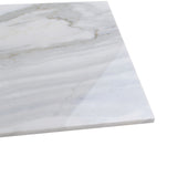 Apollo Tile (Sample) Floor and Wall Tile White and Gray 4-in x 4-in Honed Marble Subway Floor and Wall Tile