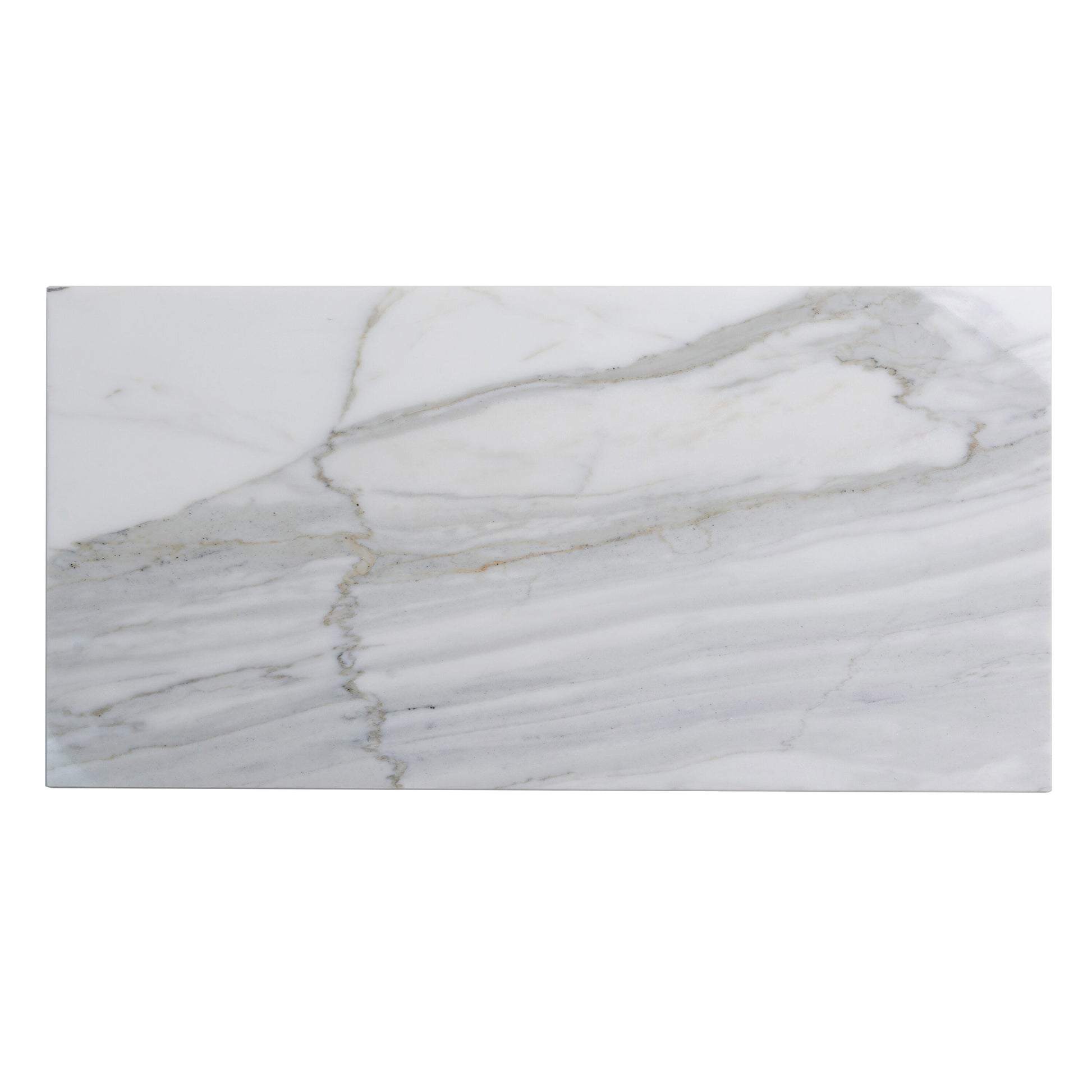Apollo Tile Grandis Calacatta Gold Marble White Gray 12-in x 24-in Honed Natural stone Marble Subway Floor and Wall Tile product image