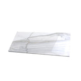 Apollo Tile (Sample) Floor and Wall Tile White and Gray 4-in x 4-in Honed Marble Subway Floor and Wall Tile