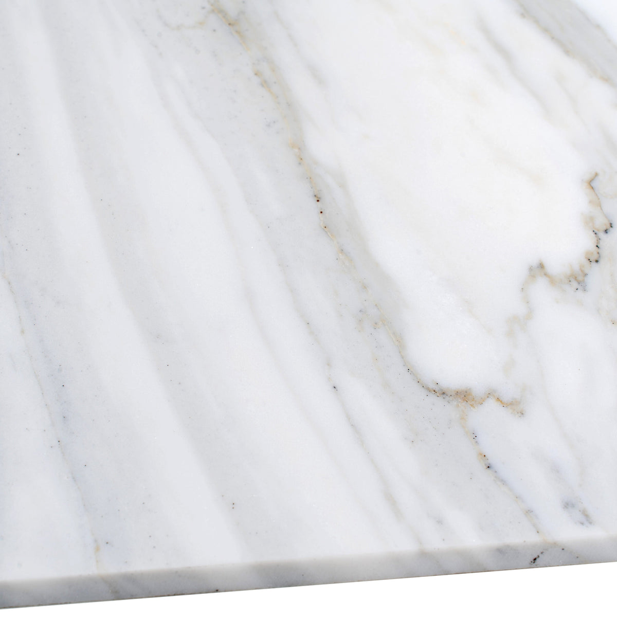 Apollo Tile (Sample) Floor and Wall Tile White and Gray 4-in x 4-in Honed Marble Subway Floor and Wall Tile