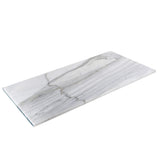Apollo Tile (Sample) Floor and Wall Tile White and Gray 4-in x 4-in Honed Marble Subway Floor and Wall Tile