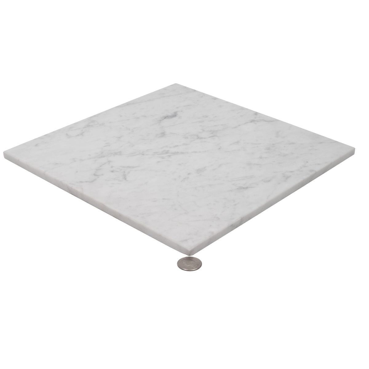 Apollo Tile (Sample) Wall White 4-in x 4-in Polished Marble Look Wall Tile