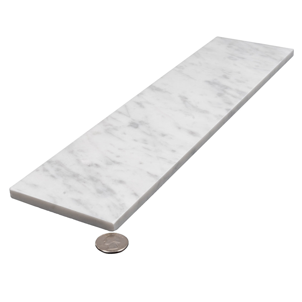 Apollo Tile (Sample) Wall Gray 4-in x 4-in Honed Marble Subway Wall Tile