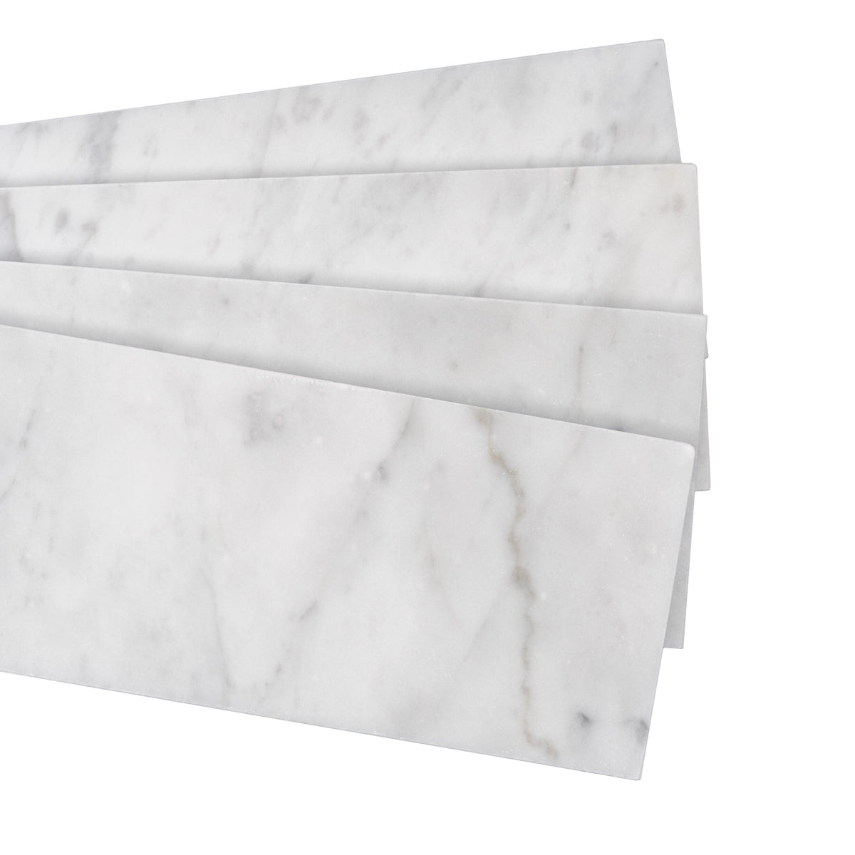 Apollo Tile (Sample) Wall Gray 4-in x 4-in Honed Marble Subway Wall Tile