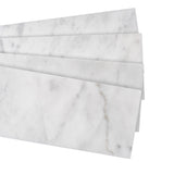 Apollo Tile (Sample) Wall Gray 4-in x 4-in Honed Marble Subway Wall Tile
