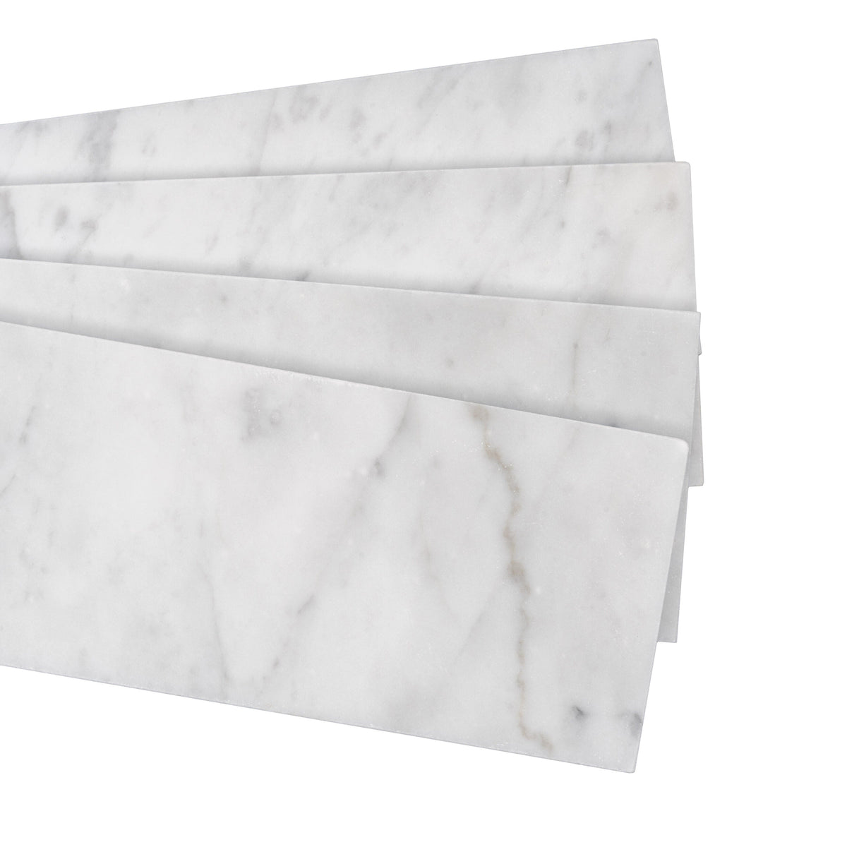 Apollo Tile Grandis Gray 4-in x 16-in Honed Natural Stone Marble Subway Floor and Wall Tile (4.44-sq. ft/ Carton)