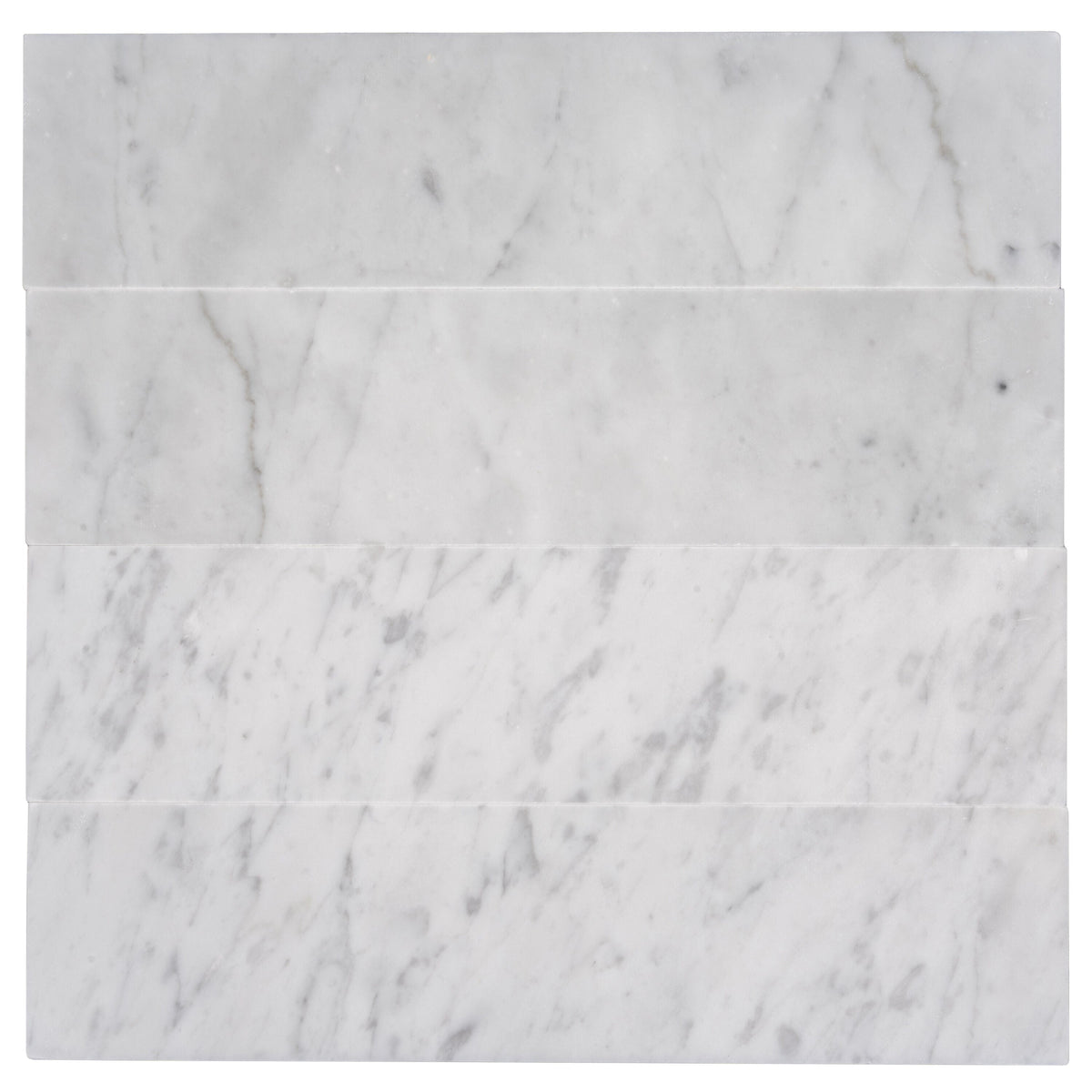 Apollo Tile (Sample) Wall Gray 4-in x 4-in Honed Marble Subway Wall Tile