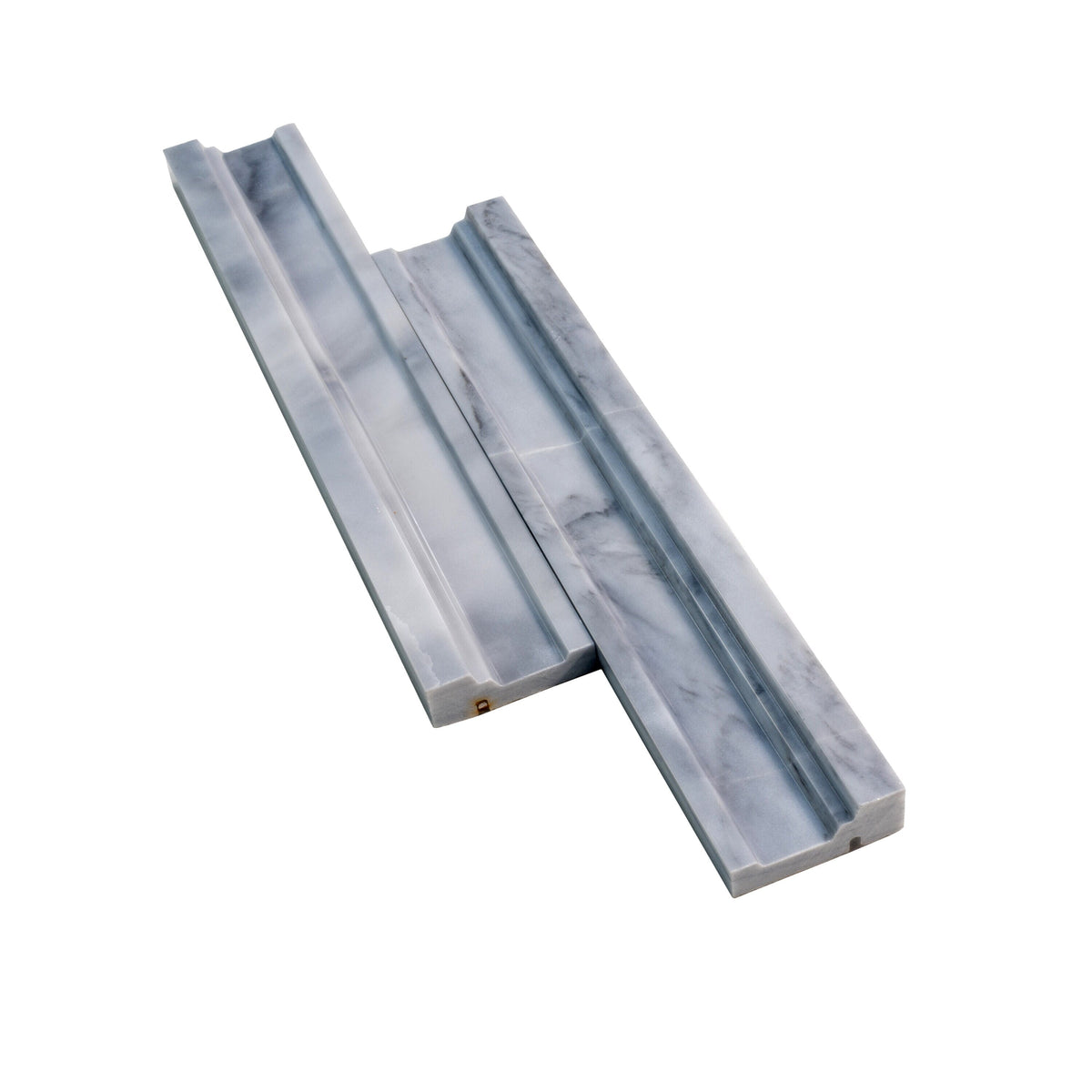Apollo Tile 10-Pack Gray 2-in x 12-in Marble Chair Rail Tile (1.667-sq. ft/ Carton)