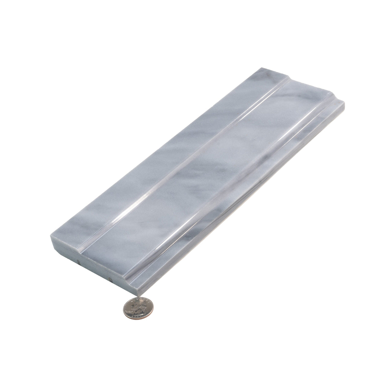 Apollo Tile 10-Pack Gray 4-in x 12-in Marble Baseboard Tile (3.33-sq. ft/ Carton)