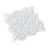 Apollo Tile (Sample) White 4-in x 4-in Glossy Glass Diamond Stone Look Floor and Wall Tile