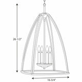 Progress Lighting Tally 4-Light Brushed Nickel Transitional Chandelier