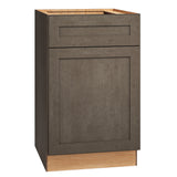 Diamond Express Jamestown 21-in W x 34.5-in H x 24-in D Colt Brown 1-Drawer Base Fully Assembled Plywood Cabinet (Recessed Panel Shaker Style)