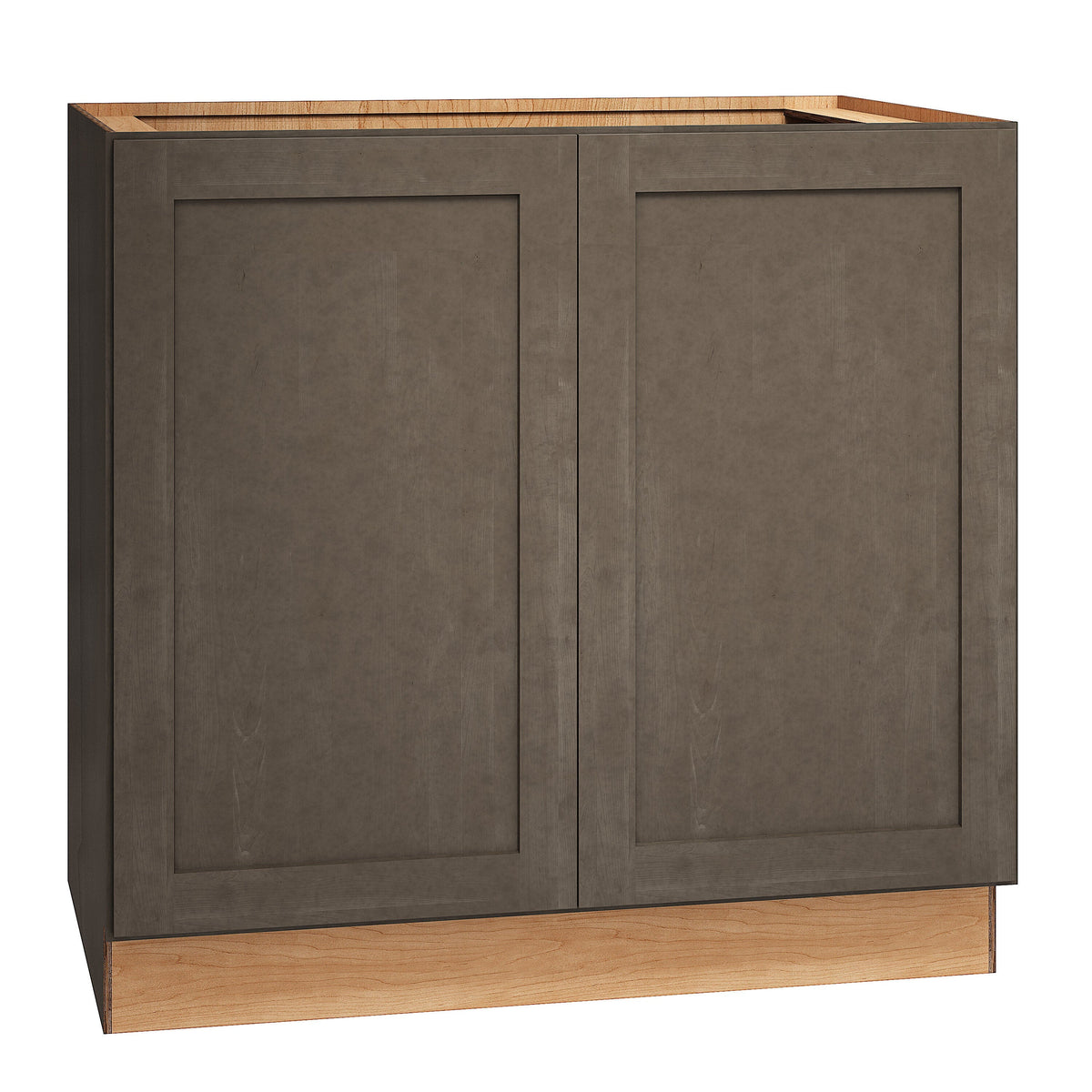 Diamond Express Jamestown 36-in W x 34.5-in H x 24-in D Colt Brown Base Fully Assembled Plywood Cabinet (Recessed Panel Square Door Style)