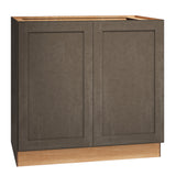 Diamond Express Jamestown 36-in W x 34.5-in H x 24-in D Colt Brown Base Fully Assembled Plywood Cabinet (Recessed Panel Square Door Style)