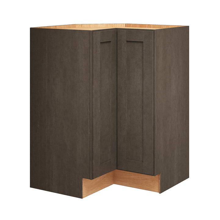 Diamond Express Jamestown 33-in W x 34.5-in H x 24-in D Colt Brown L-shaped Corner Base Fully Assembled Plywood Cabinet (Recessed Panel Shaker Style)