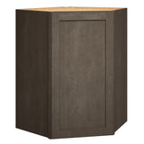 Diamond Express Jamestown 36-in W x 36-in H x 24-in D Colt Brown Diagonal Corner Wall Fully Assembled Plywood Cabinet (Recessed Panel Shaker Style)