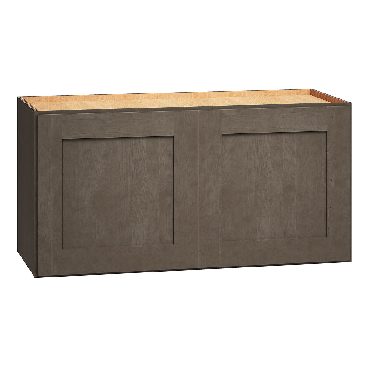 Diamond Express Jamestown 30-in W x 15-in H x 12-in D Colt Brown Wall Fully Assembled Plywood Cabinet (Recessed Panel Shaker Door Style)