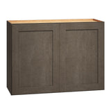 Diamond Express Jamestown 33-in W x 24-in H x 12-in D Colt Brown Wall Fully Assembled Plywood Cabinet (Recessed Panel Shaker Door Style)