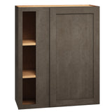 Diamond Express Jamestown 30-in W x 36-in H x 12-in D Colt Brown Blind Corner Wall Fully Assembled Plywood Cabinet (Recessed Panel Shaker Style)