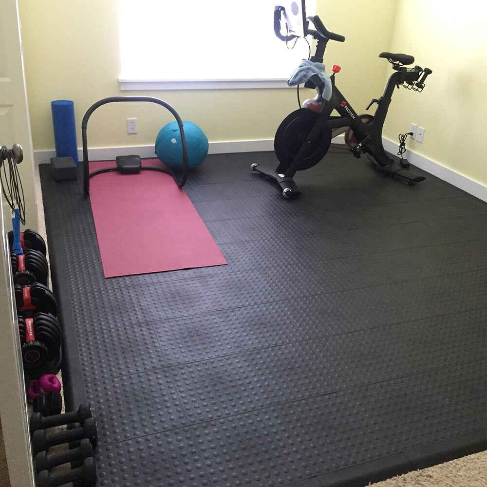 Greatmats 12-in W x 12-in L x 0.56-in T Interlocking Flexible PVC Gym Floor Tile (-sq ft)