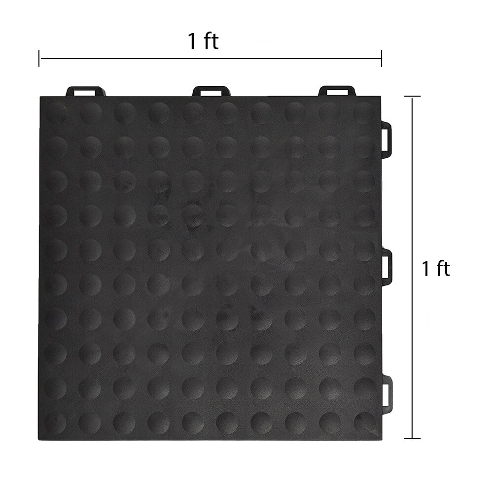 Greatmats 12-in W x 12-in L x 0.56-in T Interlocking Flexible PVC Gym Floor Tile (-sq ft)