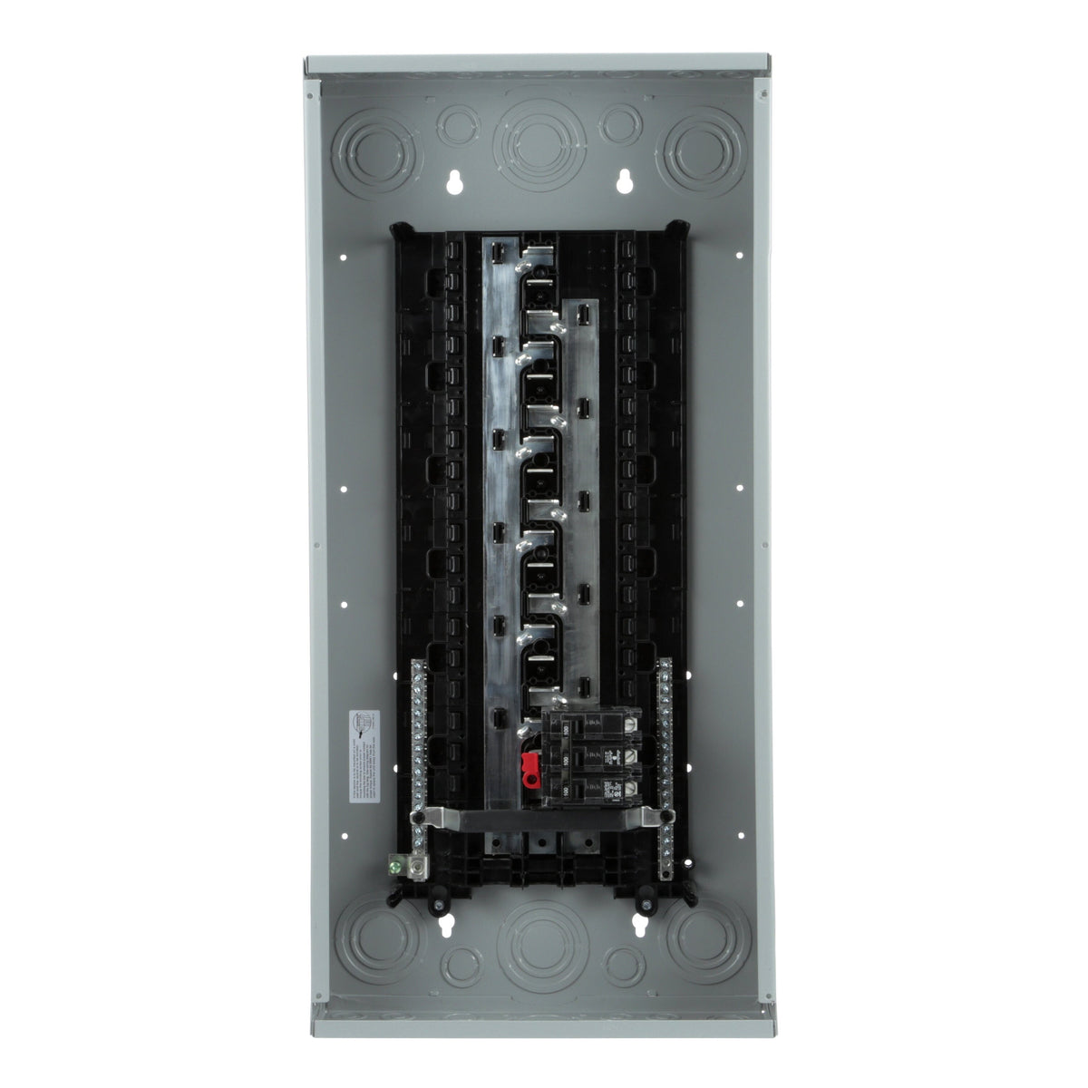 Siemens ES 100-Amp 30-space load center - front view