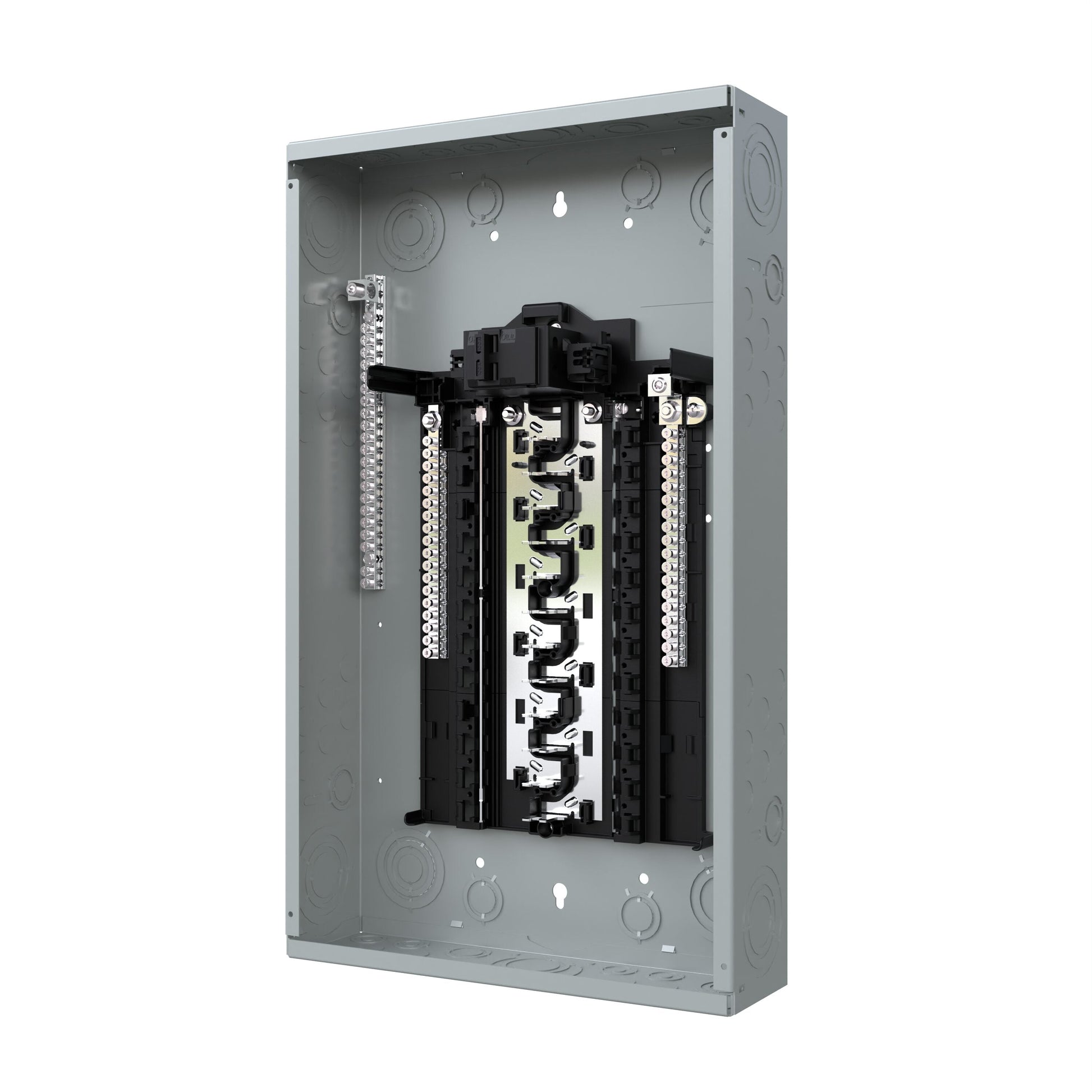 Siemens SN 100-Amp 24-space load center - angle view