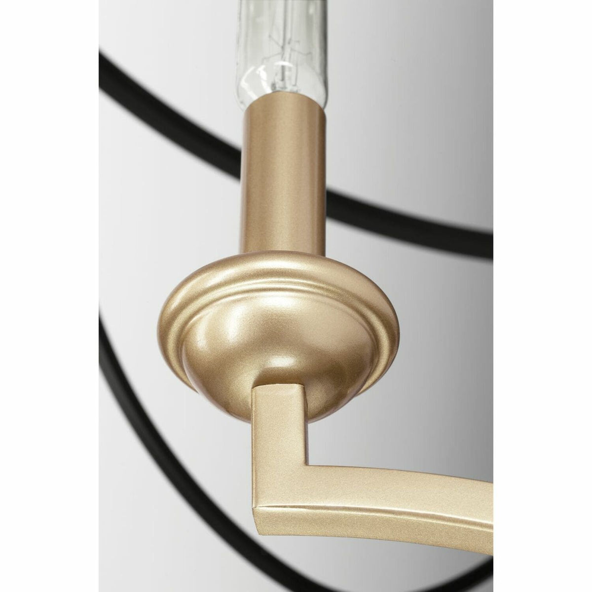 Progress Lighting Landree 3-Light Matte Black Traditional Chandelier