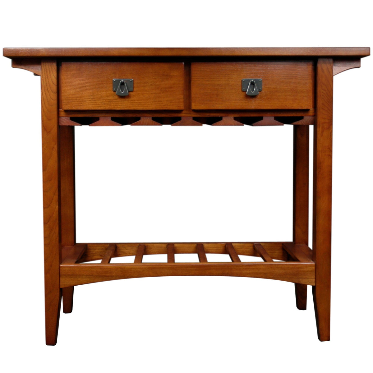 Leick Home 5-Bottle Russet Wood Wine Cabinet