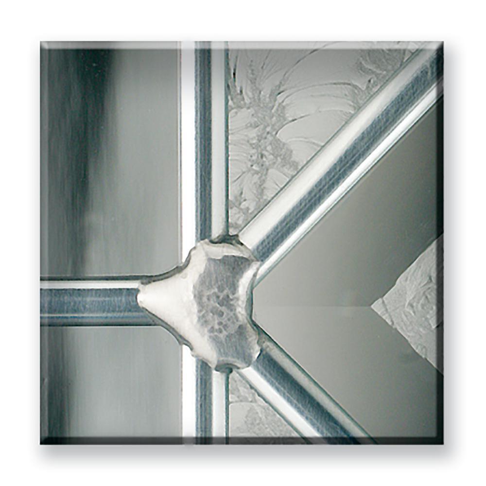 52 in. x 80 in. 1/2 Lite Blakely Primed Steel Prehung Left-Hand Inswing Front Door with Right-Hand Sidelite - Super Arbor