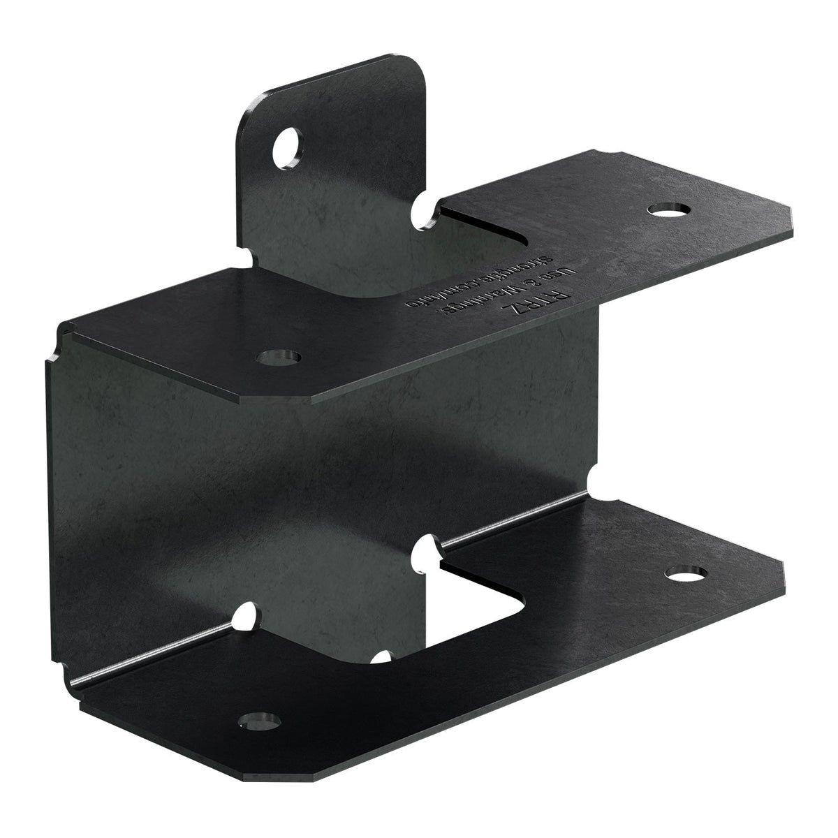Simpson Strong-Tie 2.875-in x 3-in Rigid Tie Zmax Galvanized with Black Powder Coat Steel Rail Bracket