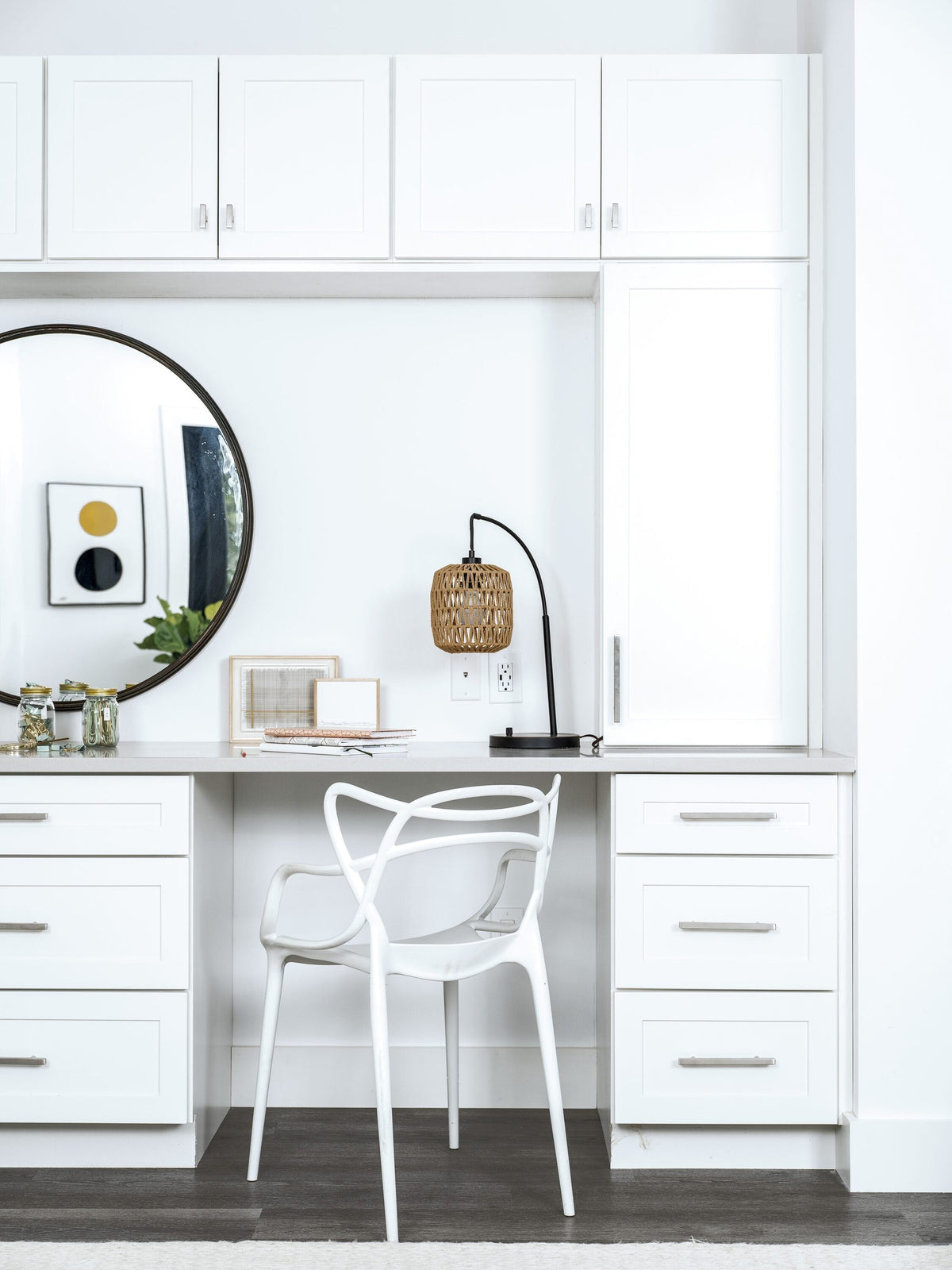 Diamond Express Jamestown 30-in W x 30-in H x 24-in D White Diagonal Corner Wall Fully Assembled Plywood Cabinet (Recessed Panel Shaker Style)