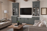 Diamond Express Jamestown 42-in W x 34.5-in H x 24-in D Moonstone Gray 1-Drawer Base Fully Assembled Plywood Cabinet (Recessed Panel Square Style)