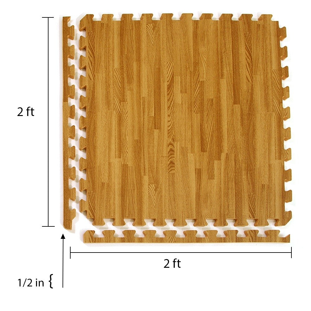 Greatmats 24-in W x 24-in L x 0.5-in T Interlocking Foam Gym Floor Tile (58.125-sq ft) (15-Pack)