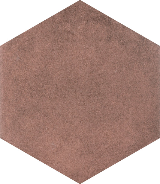 Affinity Tile Matter Hex Red 8-in x 9-in Multi-finish Porcelain Hexagon Floor and Wall Tile product image
