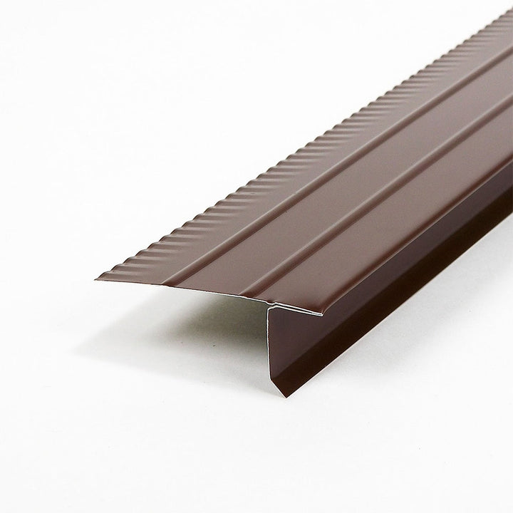 Amerimax F5 Standard Drip Edge, 2.88-in x 10-ft, Brown Aluminum
