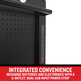 CRAFTSMAN Premium 2000 Series 52-in W x 39.5-in H 8-Drawer Steel Rolling Tool Cabinet (Black)