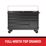 CRAFTSMAN Premium 2000 Series 52-in W x 39.5-in H 8-Drawer Steel Rolling Tool Cabinet (Black)