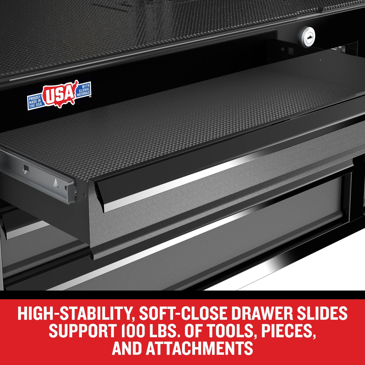 CRAFTSMAN Premium 2000 Series 6-Drawer Steel Tool Chest, Black
